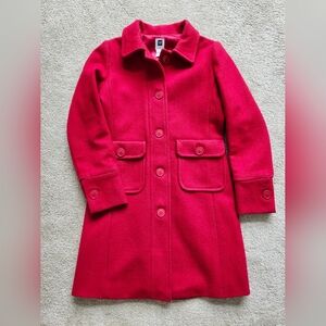 Gap Red Wool Winter Coat Size Small